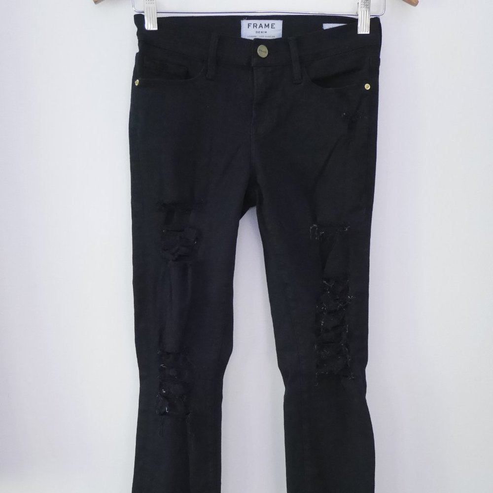 FRAME Le Skinny De Jeanne in Spruce Dark Blue